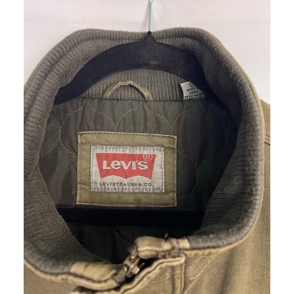 Levi’s Men’s Olive Green Military Stealth Utility Field Jacket Size Large - Picture 2 of 8
